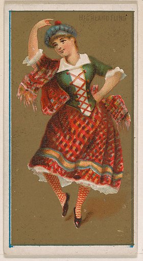 Highland Fling, from National Dances (N225, Type 1) issued by Kinney Bros.