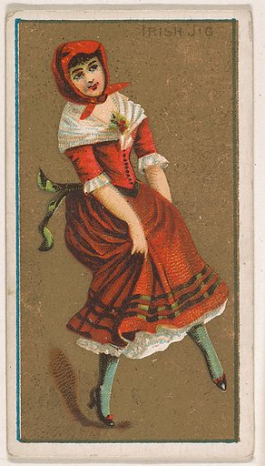 Irish Jig, from National Dances (N225, Type 1) issued by Kinney Bros.