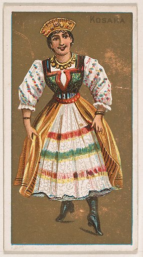 Kosaka, from National Dances (N225, Type 1) issued by Kinney Bros.