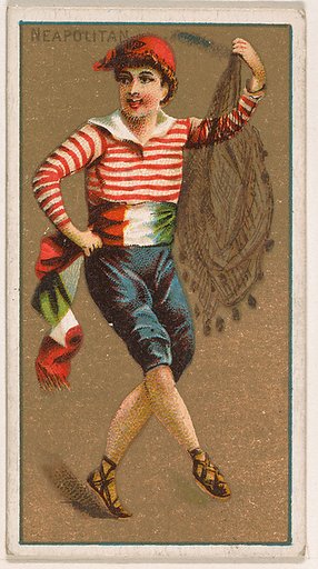 Neapolitan, from National Dances (N225, Type 1) issued by Kinney Bros.