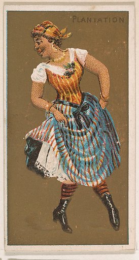 Plantation, from National Dances (N225, Type 1) issued by Kinney Bros.
