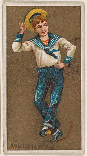 Sailor's Hornpipe, from National Dances (N225, Type 1) issued by Kinney Bros.