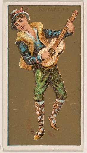 Saltarello, from National Dances (N225, Type 1) issued by Kinney Bros.