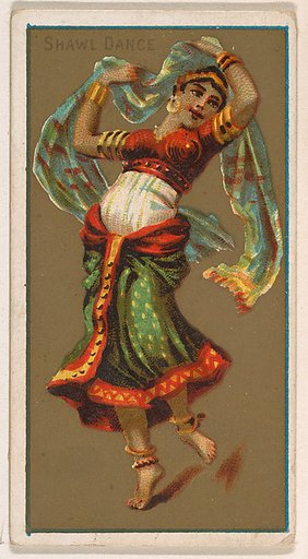 Shawl Dance, from National Dances (N225, Type 1) issued by Kinney Bros.