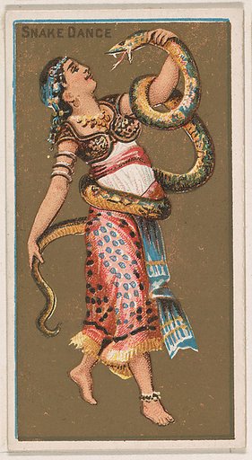 Snake Dance, from National Dances (N225, Type 1) issued by Kinney Bros.