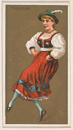 Tyrolean, from National Dances (N225, Type 1) issued by Kinney Bros.