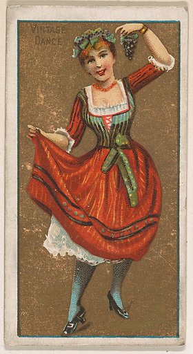 Vintage Dance, from National Dances (N225, Type 1) issued by Kinney Bros.