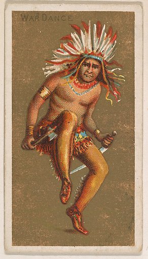 War Dance, from National Dances (N225, Type 1) issued by Kinney Bros.
