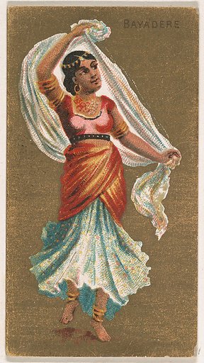 Bayadere, from National Dances (N225, Type 2) issued by Kinney Bros.