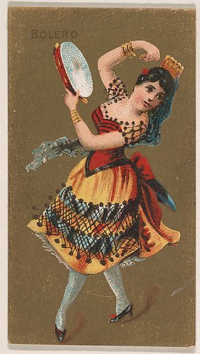 Bolero, from National Dances (N225, Type 2) issued by Kinney Bros.