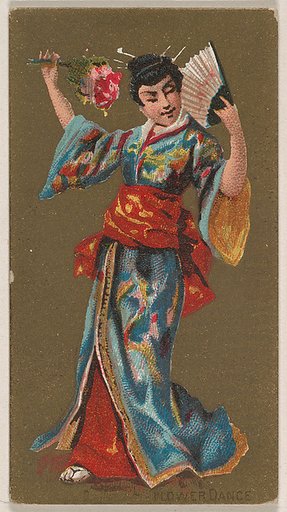 Flower Dance, from National Dances (N225, Type 2) issued by Kinney Bros.