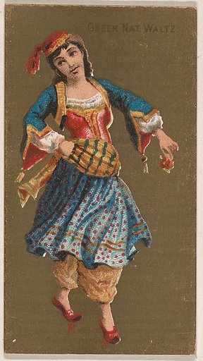 Greek National Waltz, from National Dances (N225, Type 2) issued by Kinney Bros.