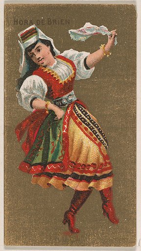 Hora De Brien, from National Dances (N225, Type 2) issued by Kinney Bros.