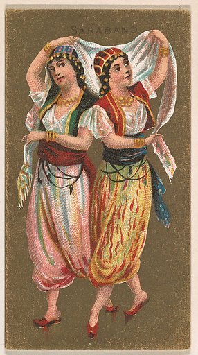 Saraband, from National Dances (N225, Type 2) issued by Kinney Bros.