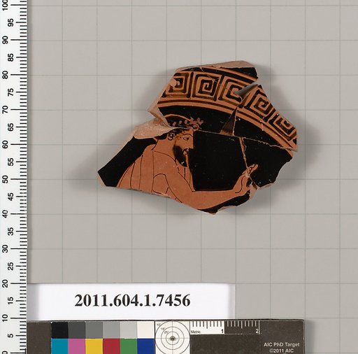 Terracotta fragment of a kylix (drinking cup)