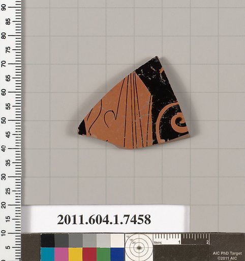 Terracotta fragment of a kylix (drinking cup)