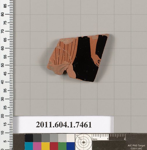 Terracotta fragment of a kylix (drinking cup)