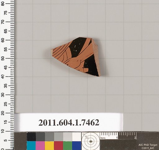 Terracotta fragment of a kylix (drinking cup)