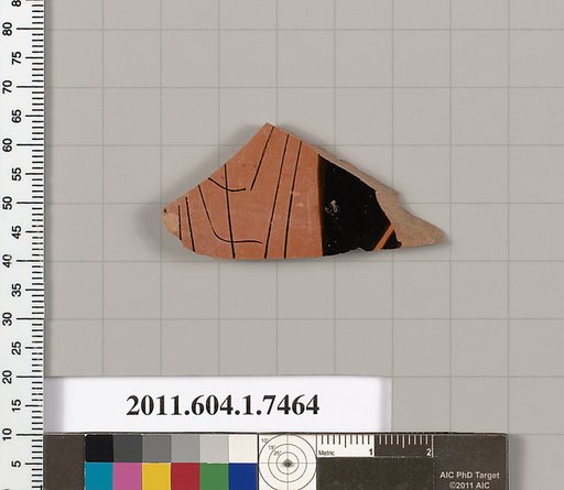 Terracotta fragment of a kylix (drinking cup)