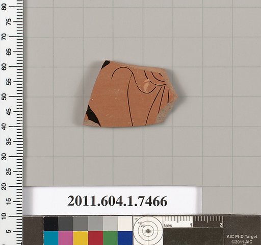Terracotta fragment of a kylix (drinking cup)