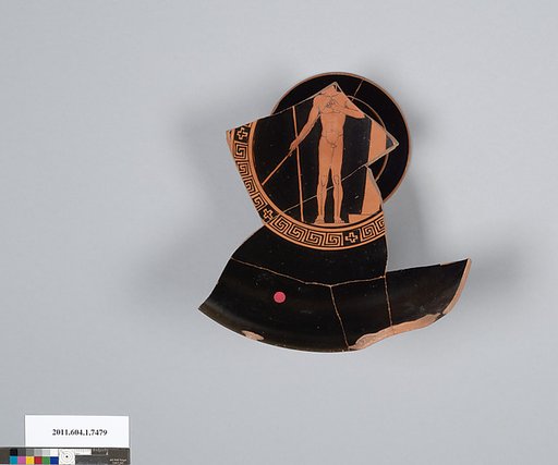 Terracotta fragment of a kylix (drinking cup)