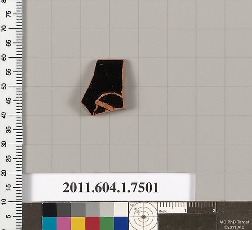 Terracotta rim fragment of a kylix (drinking cup)