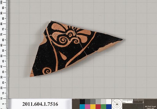 Terracotta fragment of a kylix (drinking cup)