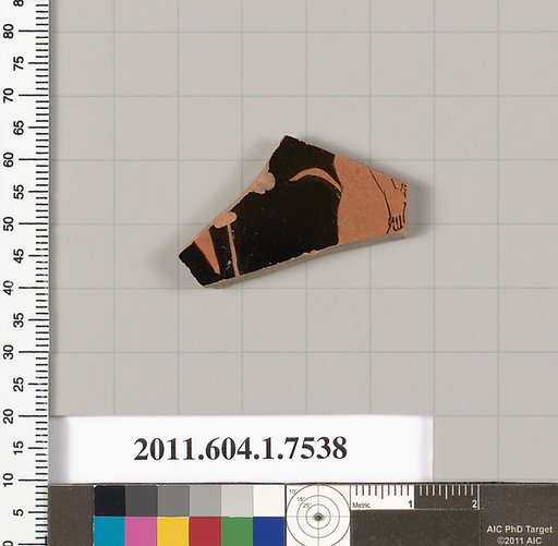 Terracotta fragment of a kylix (drinking cup)