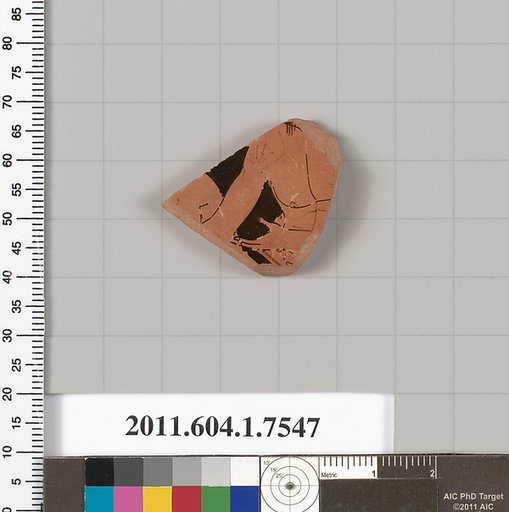 Terracotta fragment of a kylix (drinking cup)