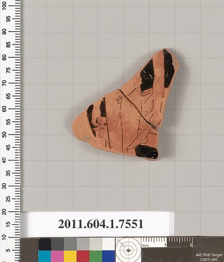 Terracotta fragment of a kylix (drinking cup)