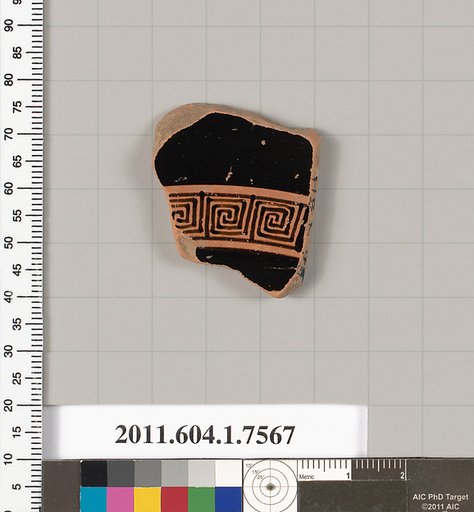 Terracotta fragment of a kylix (drinking cup)