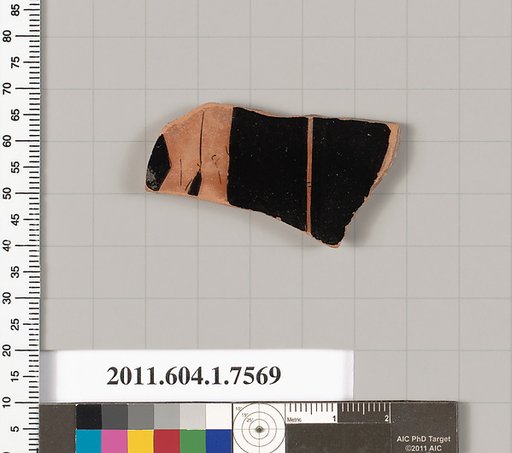Terracotta fragment of a kylix (drinking cup)