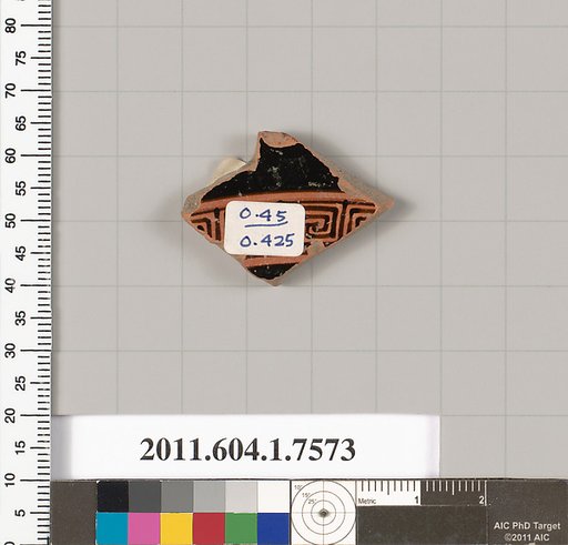 Terracotta fragment of a kylix (drinking cup)