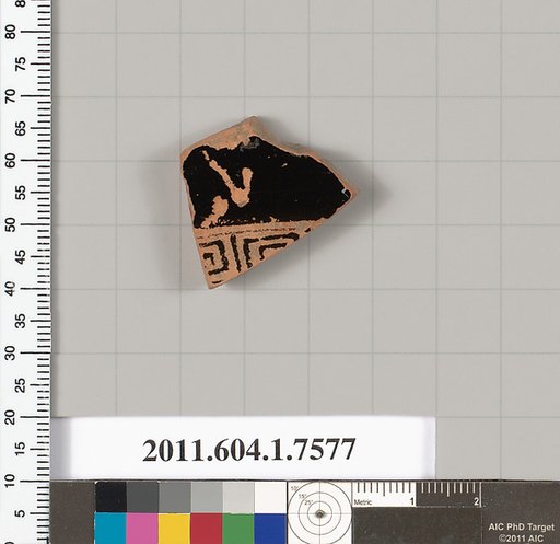Terracotta fragment of a kylix (drinking cup)