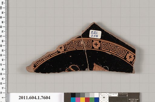 Terracotta fragment of a kylix (drinking cup)