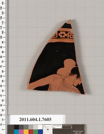 Terracotta fragment of a kylix (drinking cup)