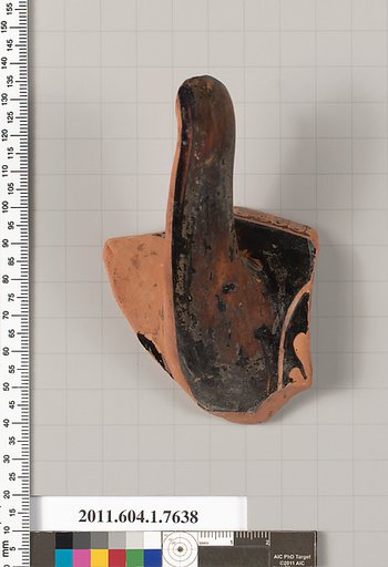 Terracotta fragment of a kylix (drinking cup)