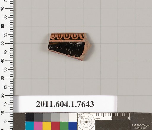 Terracotta fragment of a kylix (drinking cup)