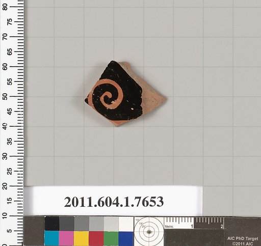 Terracotta fragment of a kylix (drinking cup)