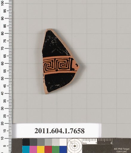 Terracotta fragment of a kylix (drinking cup)