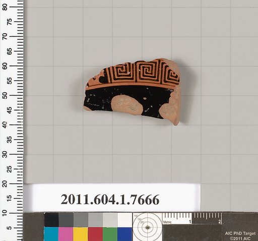 Terracotta fragment of a kylix (drinking cup)