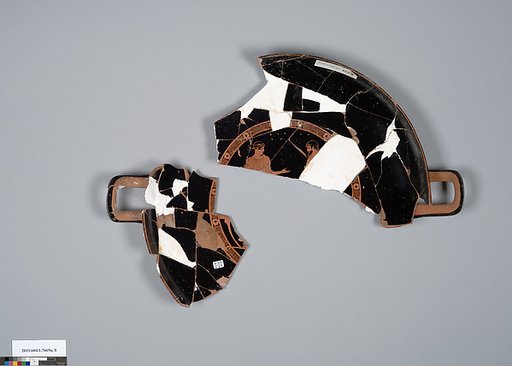 Terracotta fragments of a kylix (drinking cup)