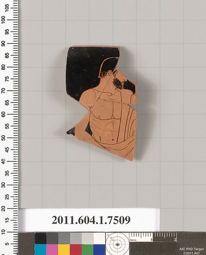 Terracotta rim fragment of a kylix (drinking cup)