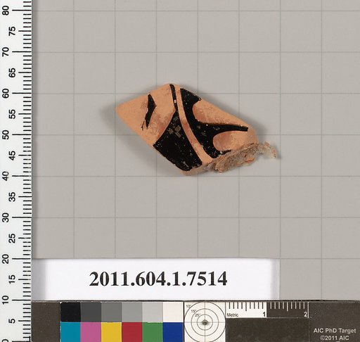Terracotta fragment of a kylix (drinking cup)