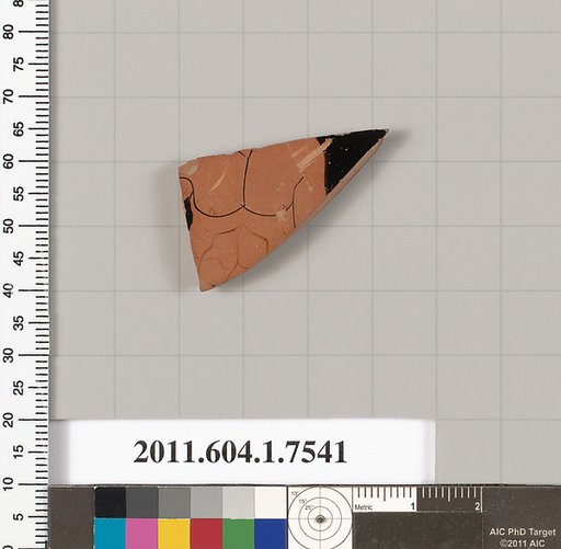 Terracotta fragment of a kylix (drinking cup)