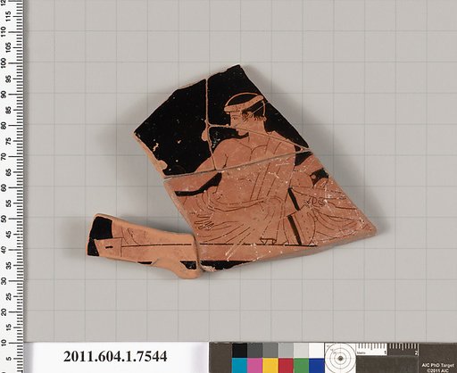 Terracotta fragment of a kylix (drinking cup)