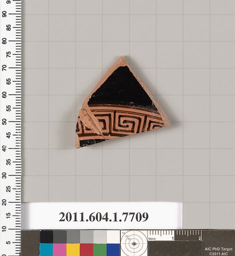 Terracotta fragment of a kylix (drinking cup)