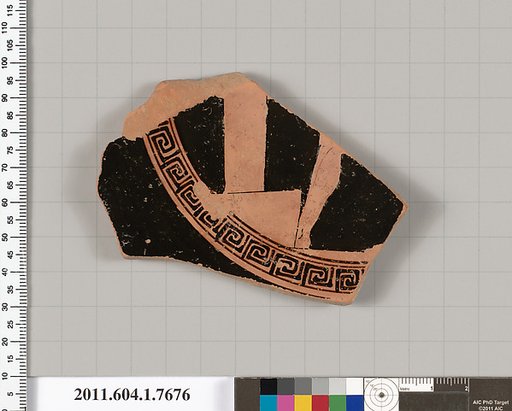 Terracotta fragment of a kylix (drinking cup)