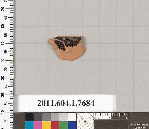 Terracotta rim fragment of a kylix (drinking cup)