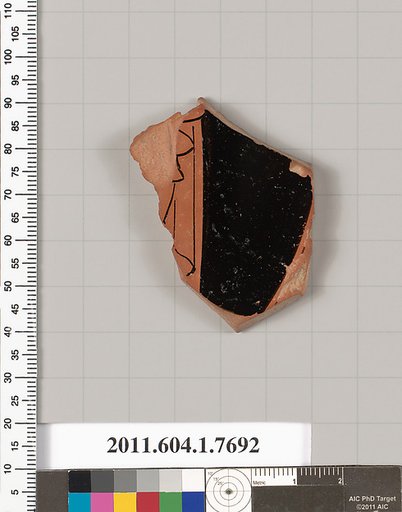 Terracotta fragment of a kylix (drinking cup)